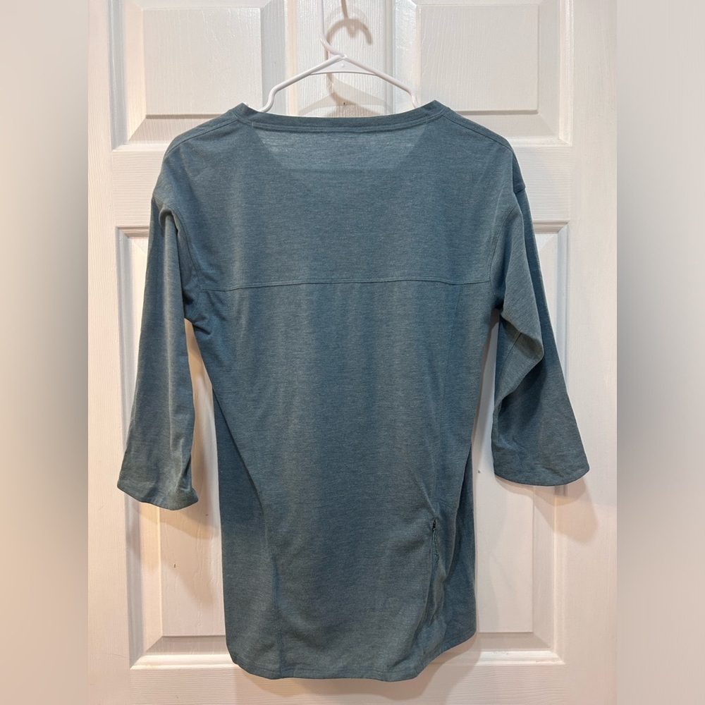 Patagonia Nine Trails Bike Jersey Women S Outdoor Performance Mountain Cycle Grn View 2
